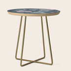 Dark Floral Elegance Side Table Gallery Image 1