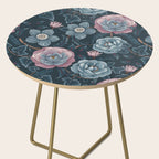 Dark Floral Elegance Side Table Gallery Image 2