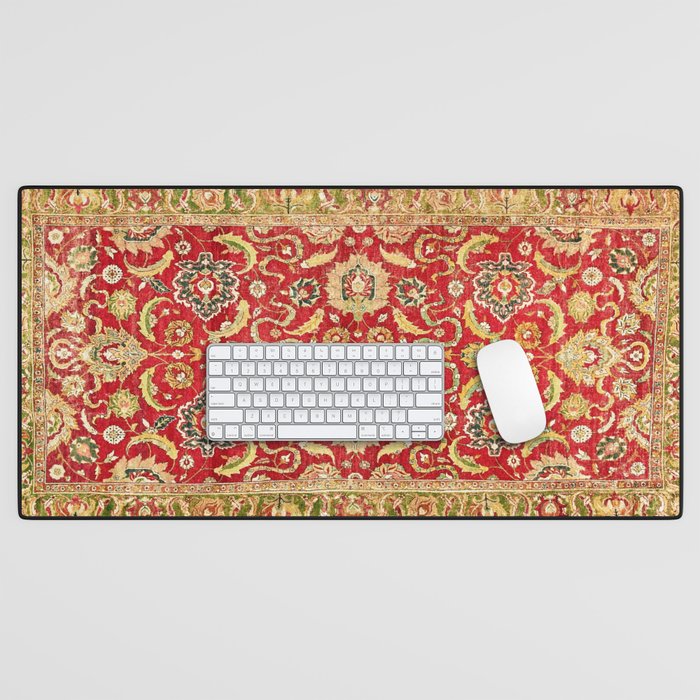 Isphahan Antique Central Persian Rug Print Desk Mat Gallery Image 1