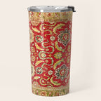 Isphahan Antique Central Persian Rug Print Travel Mug Gallery Image 2