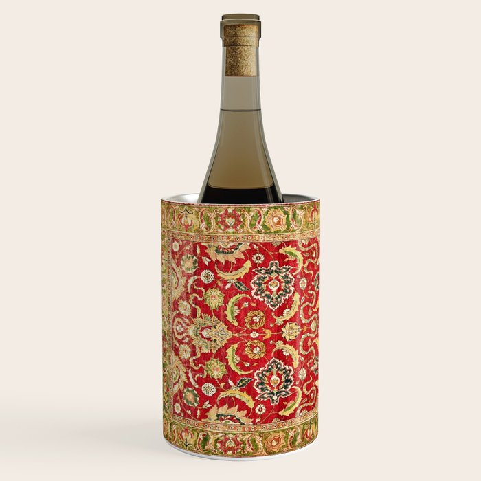 Isphahan Antique Central Persian Rug Print Wine Chiller Gallery Image 2