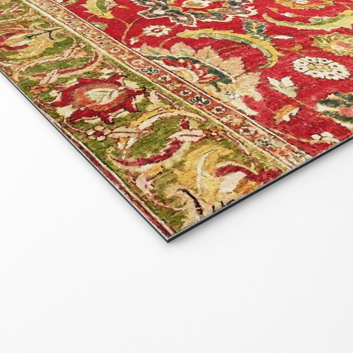 Isphahan Antique Central Persian Rug Print Welcome Mat Gallery Image 2