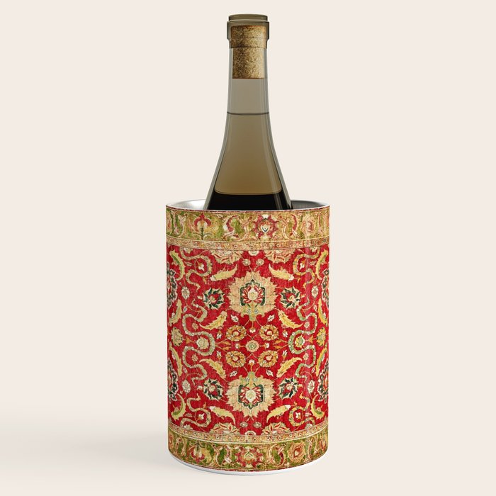 Isphahan Antique Central Persian Rug Print Wine Chiller Gallery Image 1