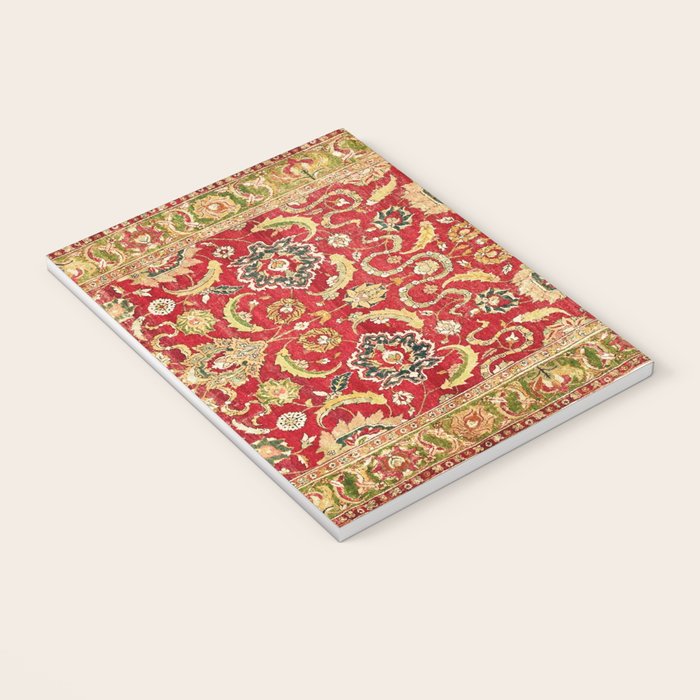 Isphahan Antique Central Persian Rug Print Notebook Gallery Image 3