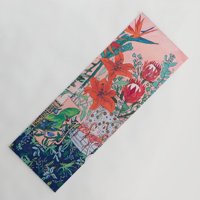 The Domesticated Jungle - Floral Still Life Yoga Mat Gallery Image 1