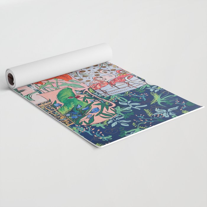 The Domesticated Jungle - Floral Still Life Yoga Mat Gallery Image 2