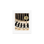 Louis Wain Black Cats & A Full Moon Art Print Gallery Image 1