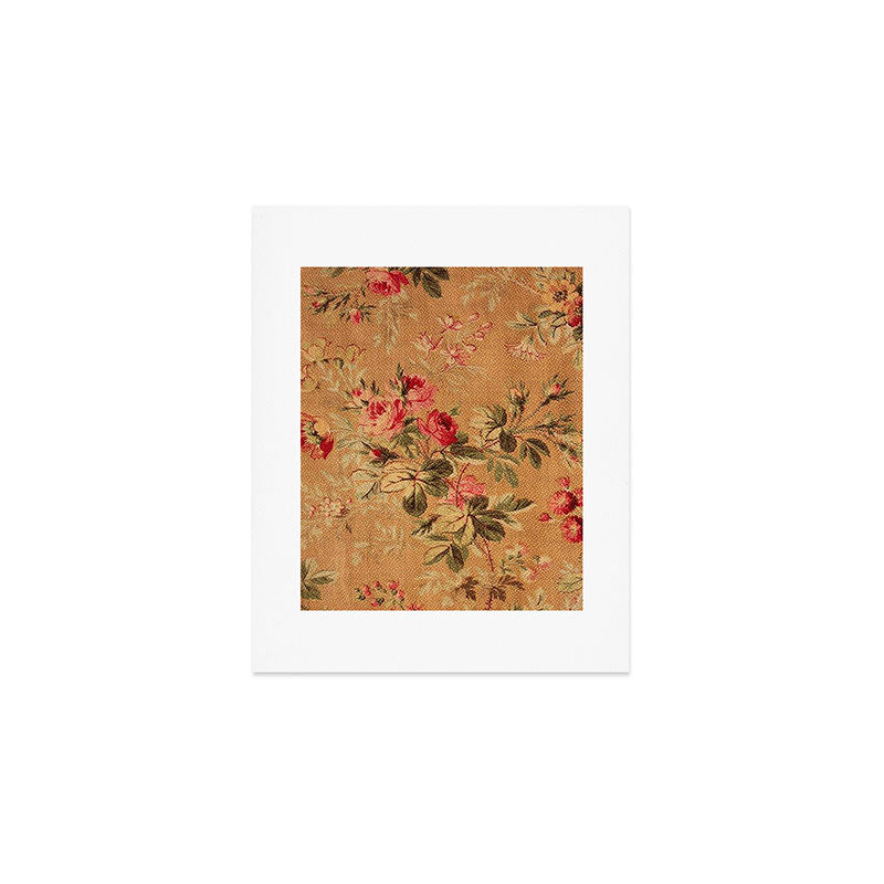 Vintage Floral Pattern Art Print Gallery Image 1