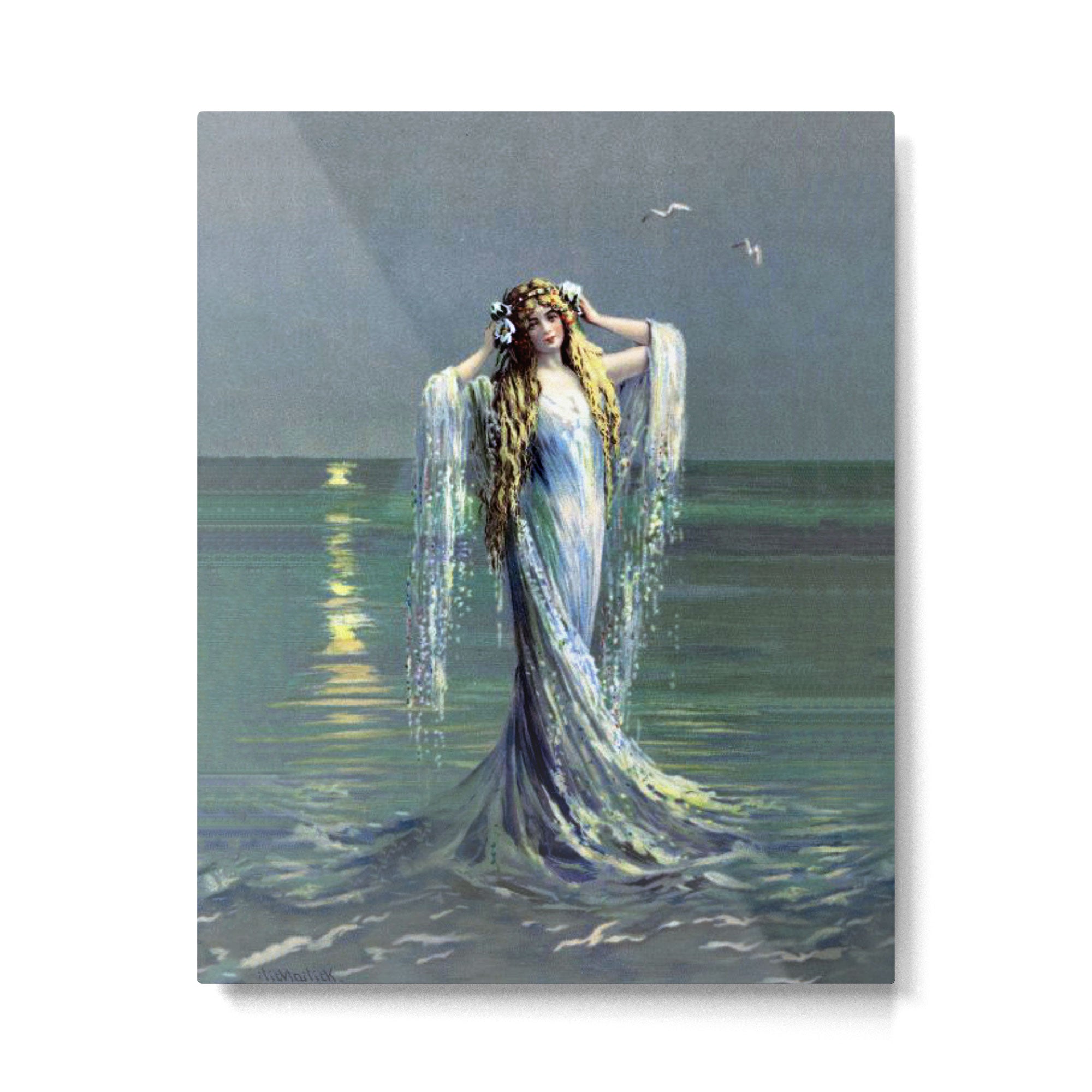 Vintage Mermaid Metal Print Gallery Image 6