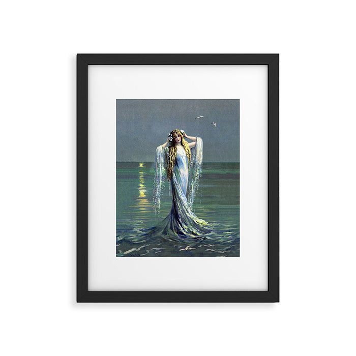 Vintage Mermaid Framed Art Print Gallery Image 1