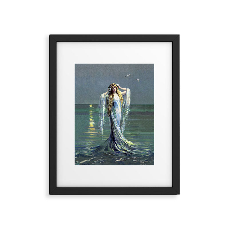 Vintage Mermaid Framed Art Print Gallery Image 6