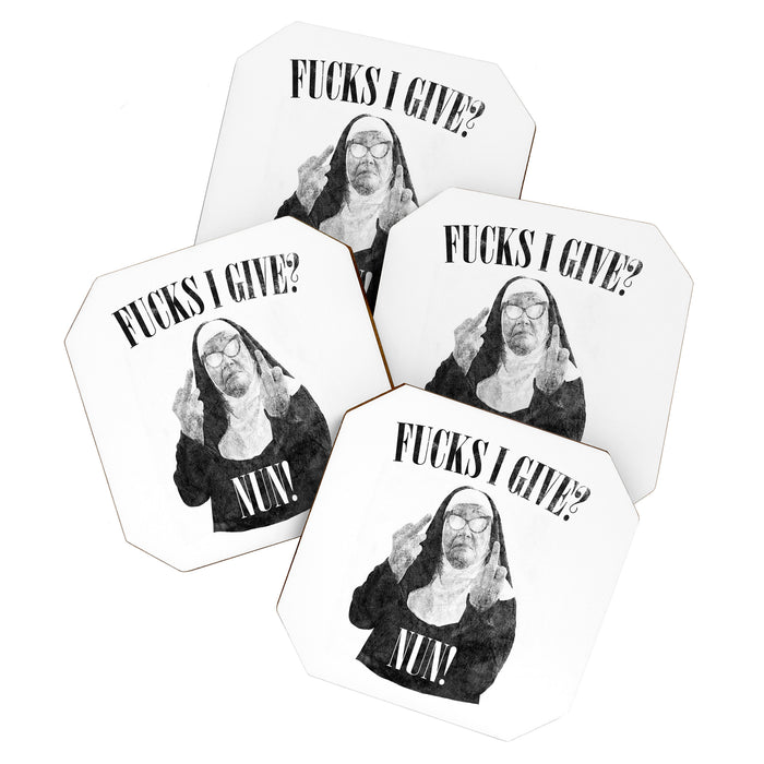 Funny Fucks I Give, Nun Saying Coaster Gallery Image 1