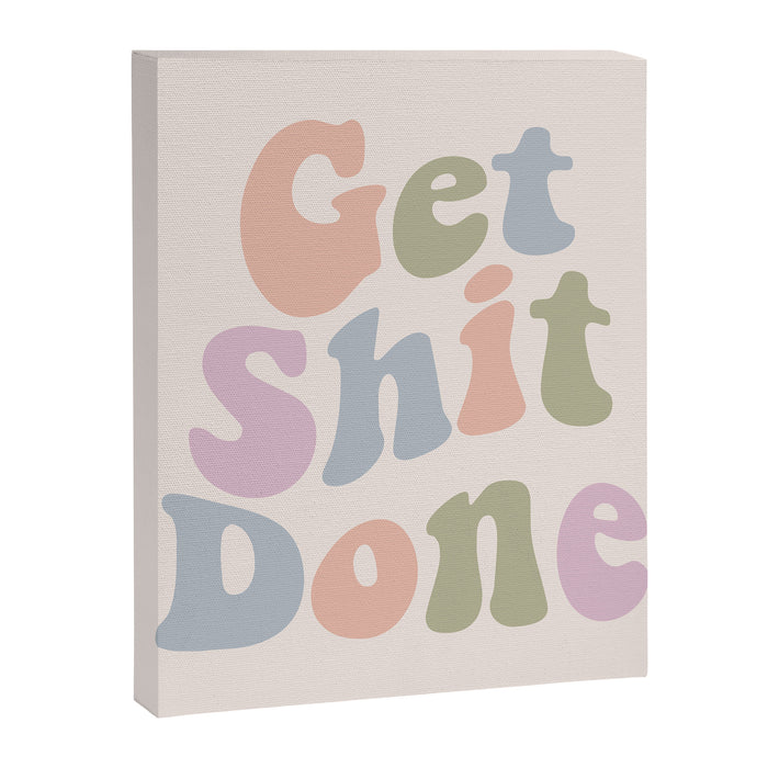 Get Shit Done Canvas Print Gallery Image 1