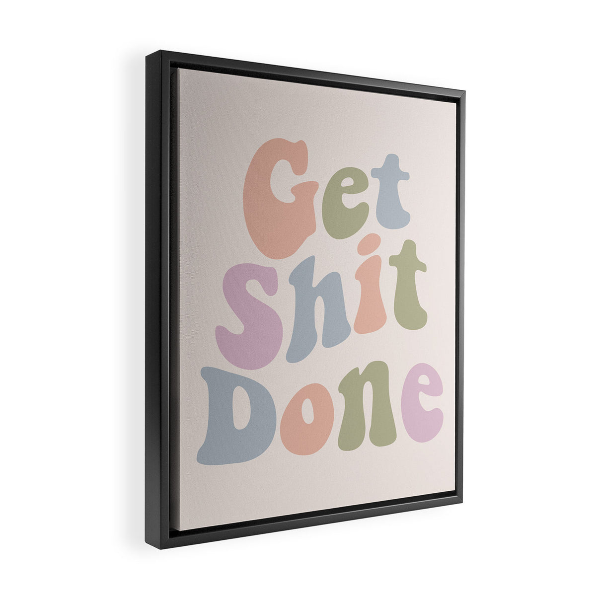 Get Shit Done Framed Canvas Print Gallery Image 2
