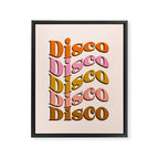 Groovy Disco Disco Framed Canvas Print Gallery Image 6