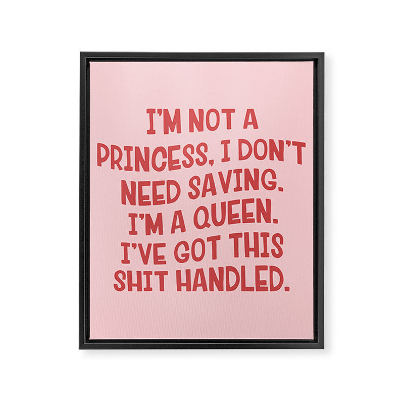 I've Got This Shit Handled, Funny,  Saying Framed Canvas Print Gallery Image 8
