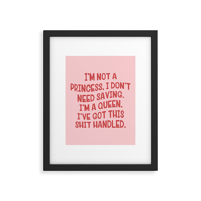 I've Got This Shit Handled, Funny,  Saying Framed Art Print Gallery Image 6
