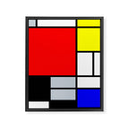 Mondrian Framed Canvas Print Gallery Image 8
