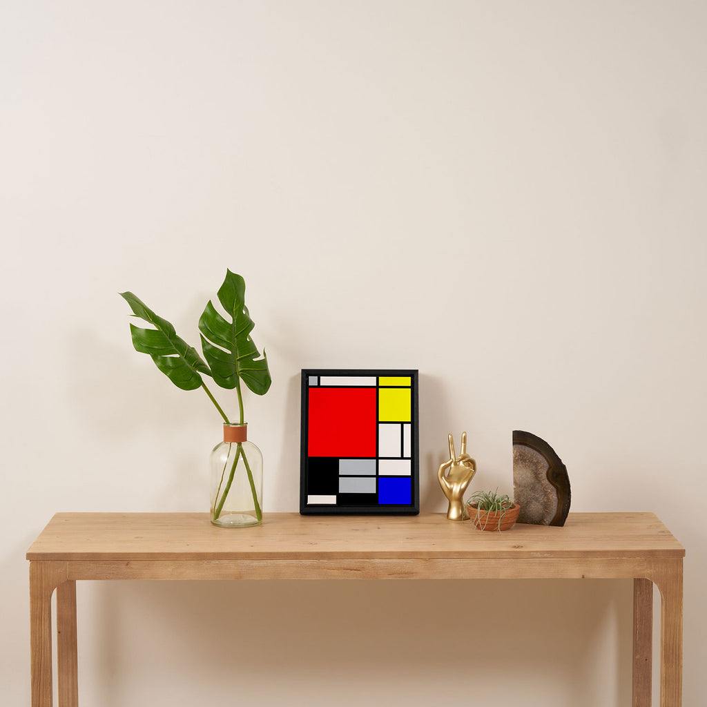 Mondrian Framed Canvas Print Gallery Image 4