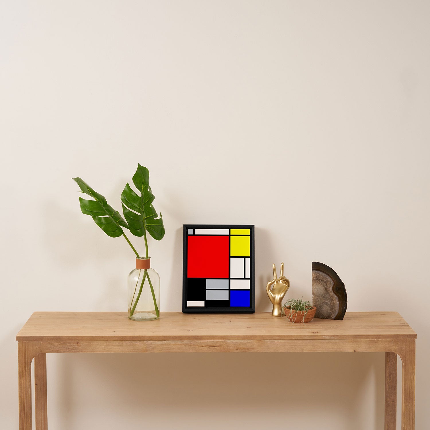 Mondrian Framed Canvas Print Gallery Image 4