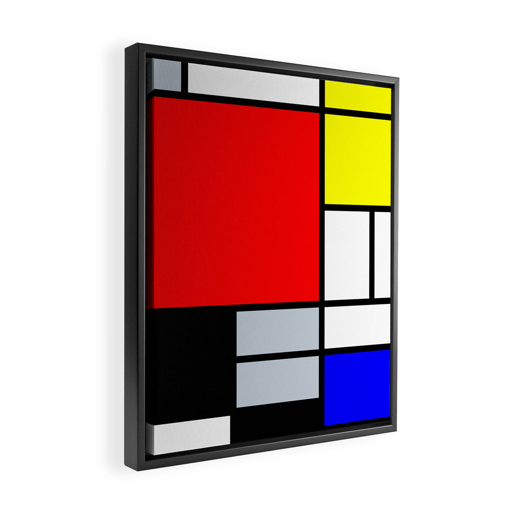 Mondrian Framed Canvas Print Gallery Image 2