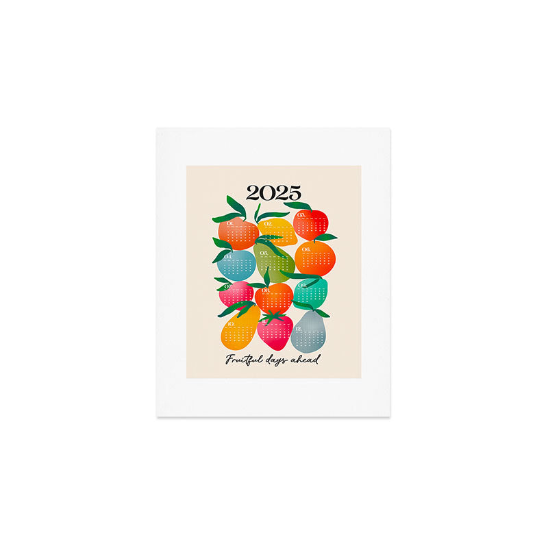 2025 BRIGHT FRUIT MARKET CALENDAR Art Print Gallery Image 1