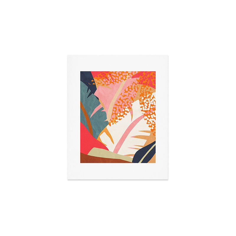 Abstract Boho Tropical Foliage 1 Art Print Gallery Image 1