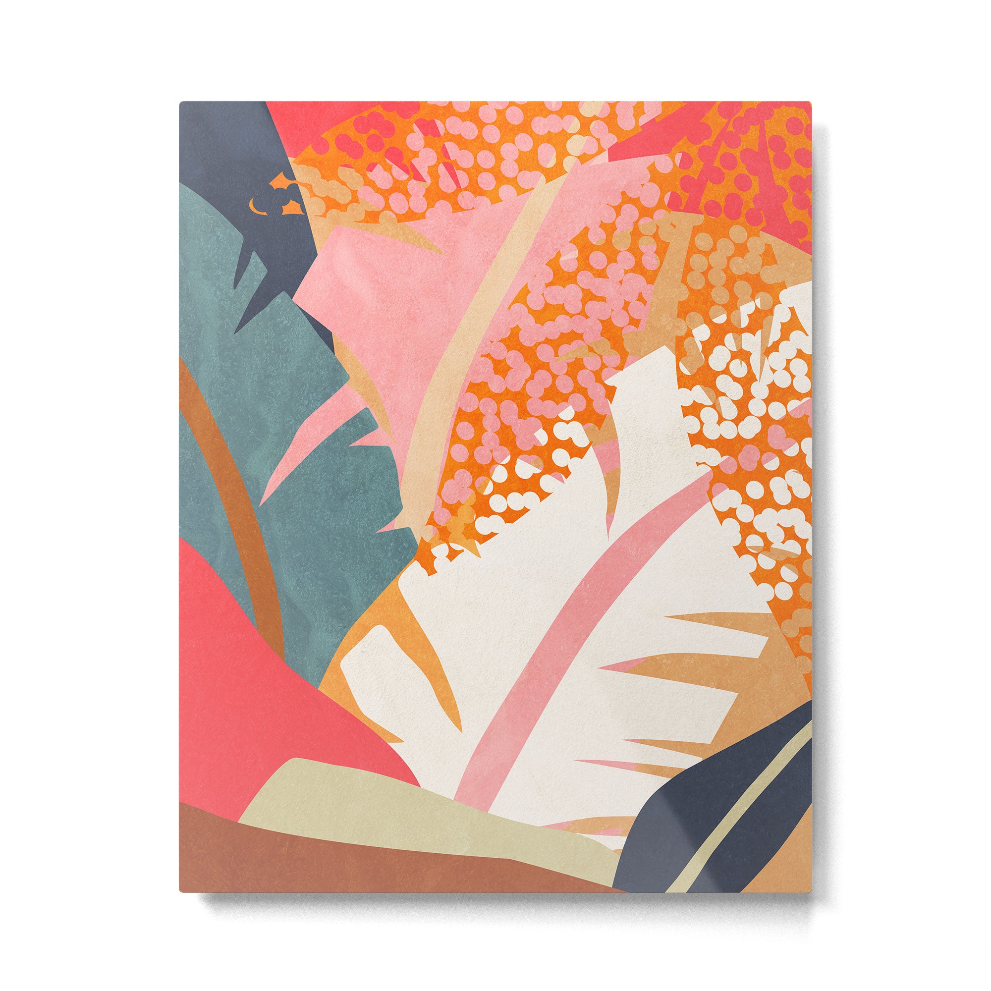 Abstract Boho Tropical Foliage 1 Metal Print Gallery Image 4
