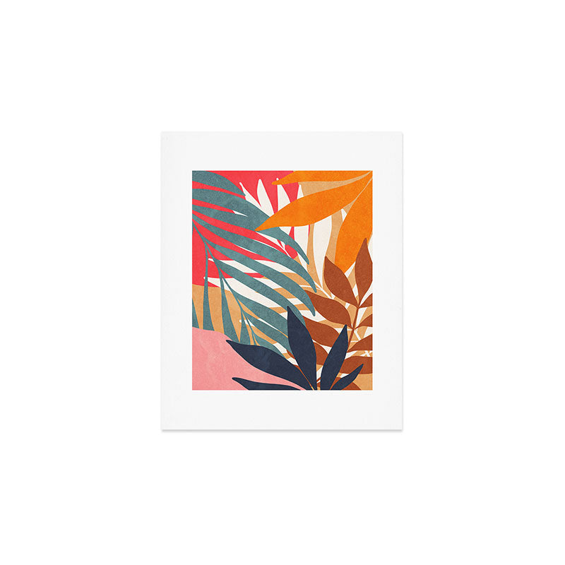 Abstract Boho Tropical Foliage 3 Art Print Gallery Image 1