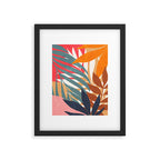 Abstract Boho Tropical Foliage 3 Framed Art Print Gallery Image 5