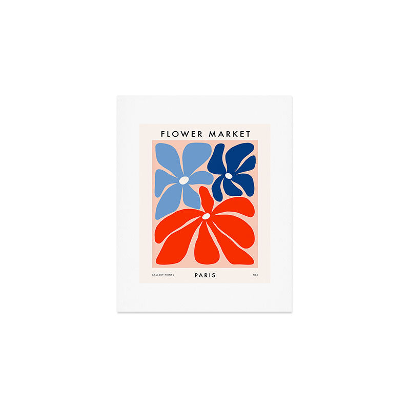 Abstract Matisse Paris Floral Market  Art Print Gallery Image 1