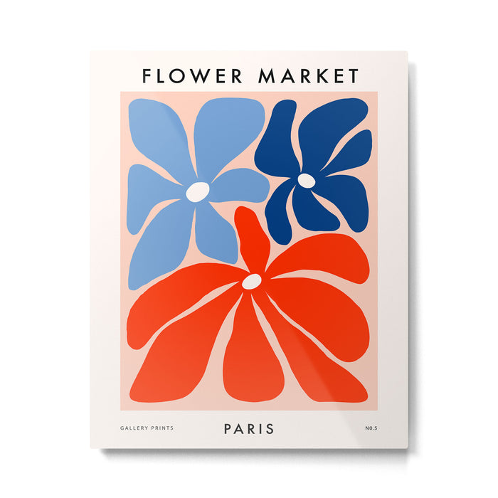 Abstract Matisse Paris Floral Market  Metal Print Gallery Image 1