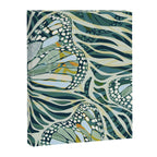 Abstract Retro Boho Butterfly Zebra Pattern - teal green Canvas Print Gallery Image 8