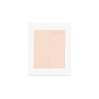 Abstract Retro Double Rainbow Peach Fuzz Art Print Gallery Image 1