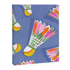 Badminton Birdie Pop Art court sport pattern on cobalt blue Canvas Print Gallery Image 6