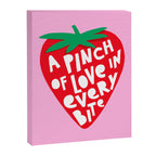 Big Strawberry Fruit with Cut-out Love words Canvas Print Gallery Image 6