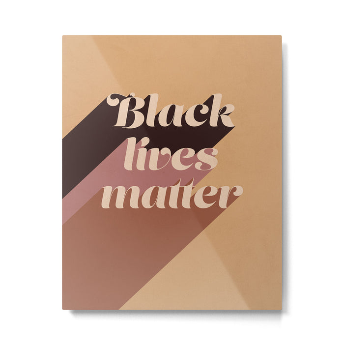Black Lives Matter #typography Metal Print Gallery Image 1