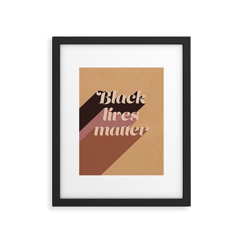 Black Lives Matter #typography Framed Art Print Gallery Image 5