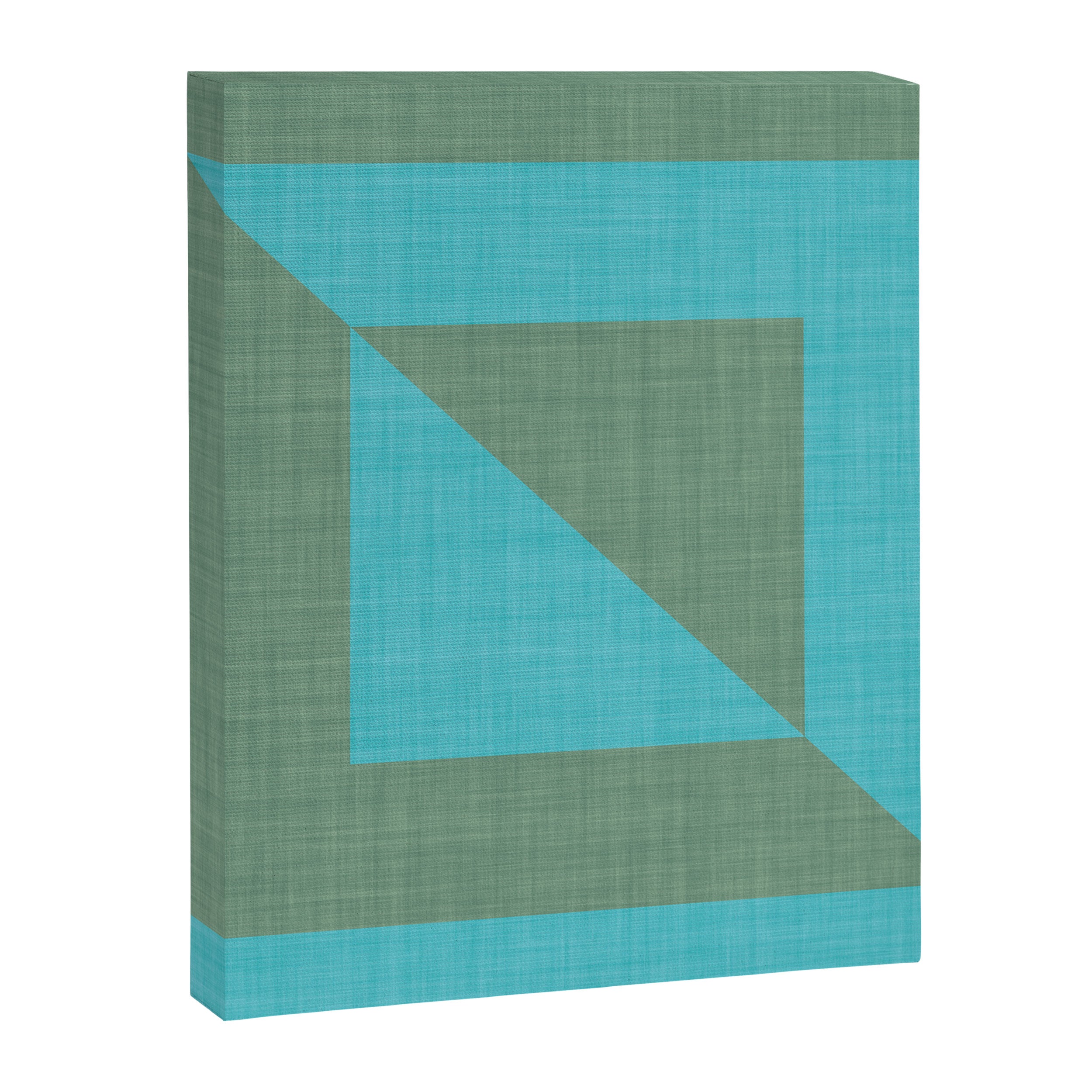 bold minimal greek geometry Green Blue Canvas Print Gallery Image 8