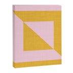 bold minimal greek geometry PInk Yellow Canvas Print Gallery Image 8