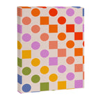 Bold Playful Checks and Dots Pattern - Rainbow colours Canvas Print Gallery Image 6