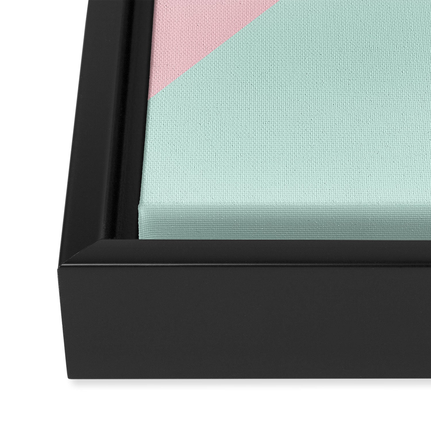Boss Lady - Pastel Pink and Aqua #bosslady #society6 #typography Framed Canvas Print Gallery Image 3
