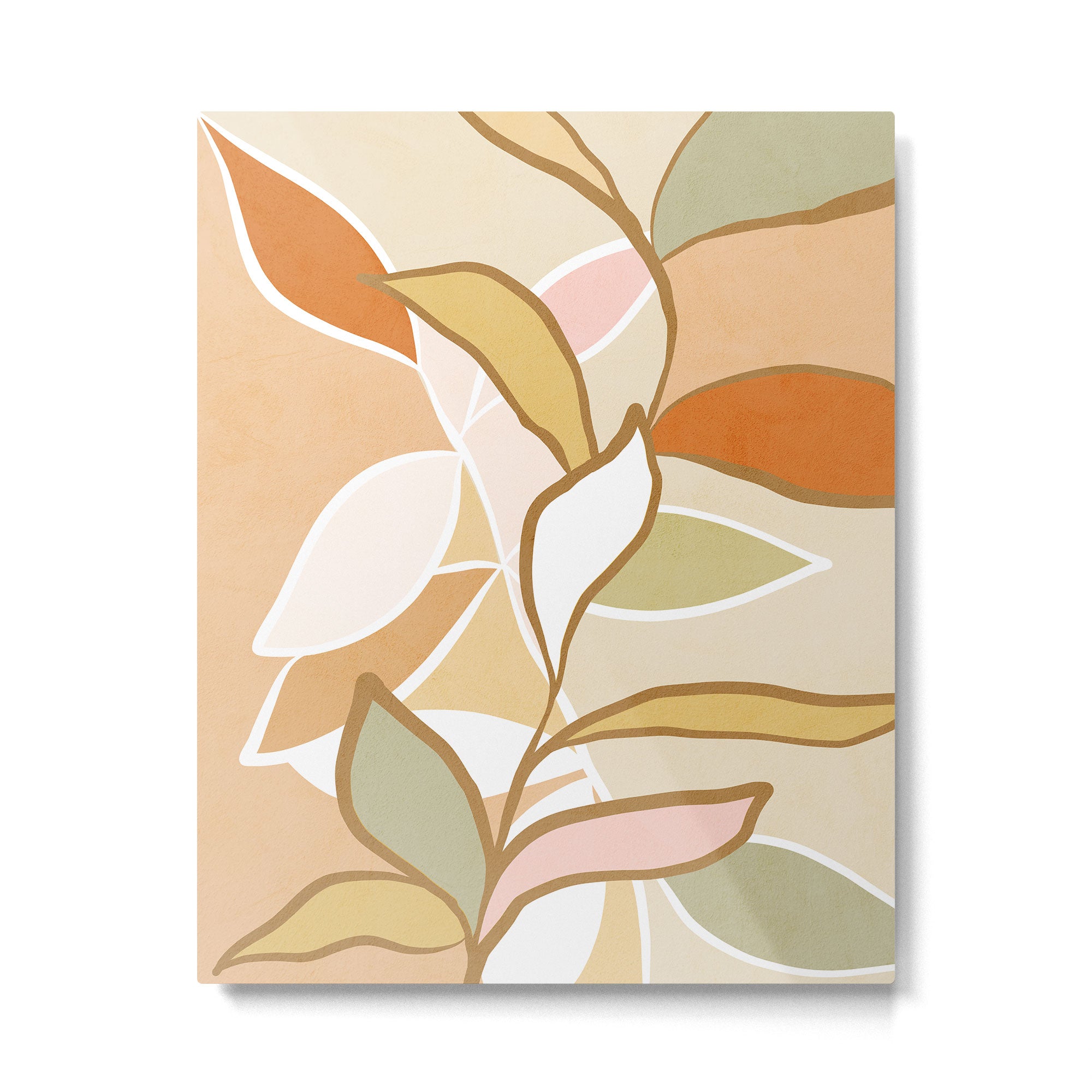 Closer to Nature Nº2 - Earthy Pastels Metal Print Gallery Image 4