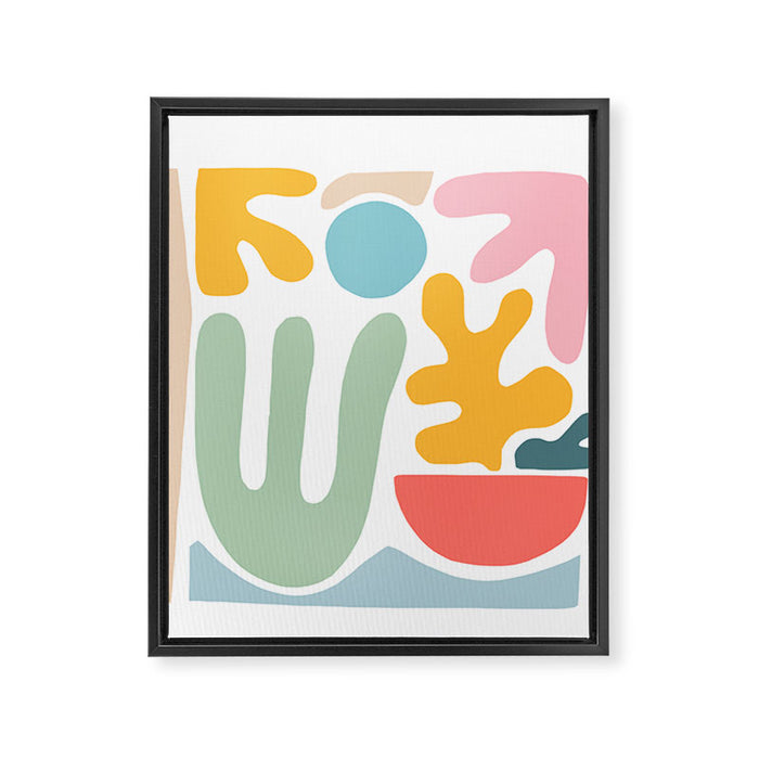 Colourful Seaside memories 4.  Framed Canvas Print Gallery Image 1