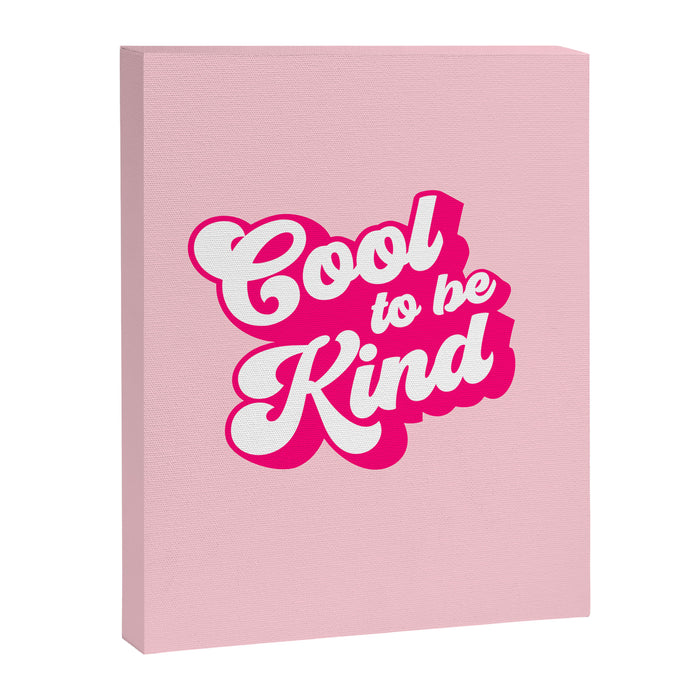 Cool to be Kind #positivevibes Canvas Print Gallery Image 1