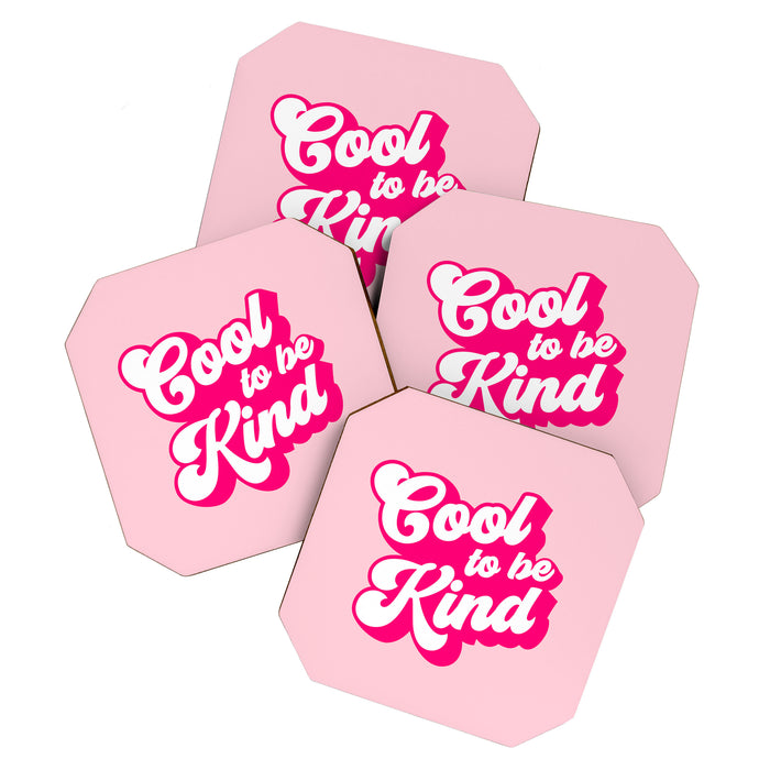 Cool to be Kind #positivevibes Coaster Gallery Image 1