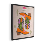 Cowgirl boots Desert Adventures Framed Canvas Print Gallery Image 2