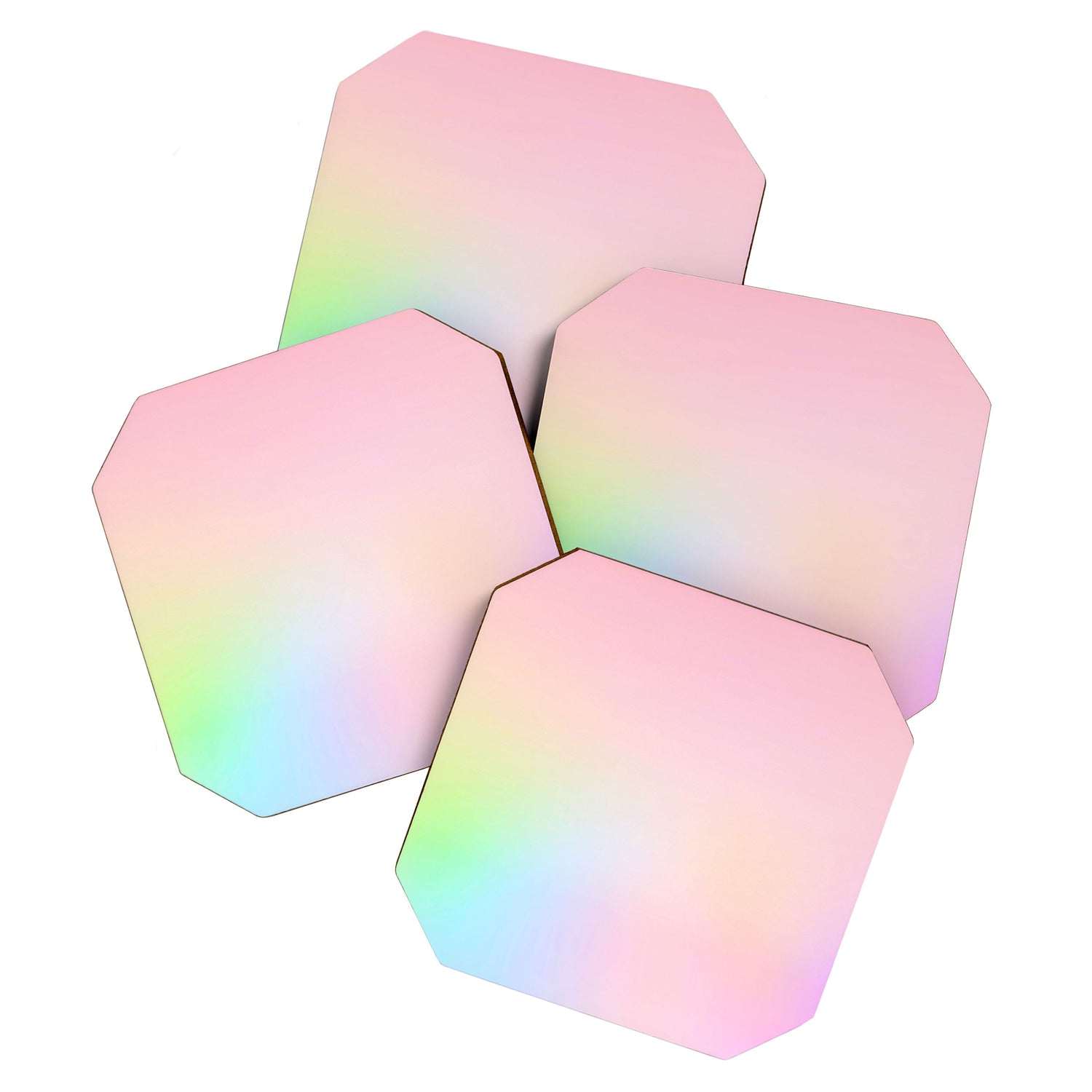 Day Dream on Pink pastel gradient Coaster Gallery Image 1