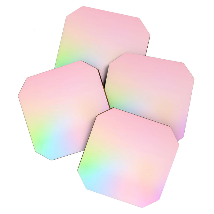 Day Dream on Pink pastel gradient Coaster Gallery Image 1