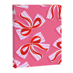Ditsy Kitsch Ribbons and bows 2. Watermelon Pink and Red Canvas Print Gallery Image 8